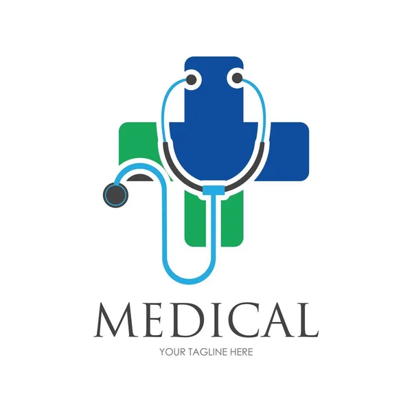 Salud Medical Logo Plantilla Vector Ilustración Diseño — Archivo Imágenes Vectoriales