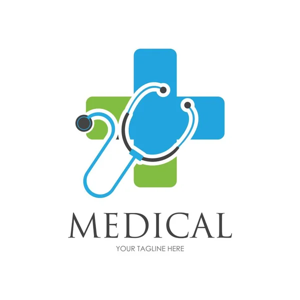 Salud Medical Logo Plantilla Vector Ilustración Diseño — Archivo Imágenes Vectoriales