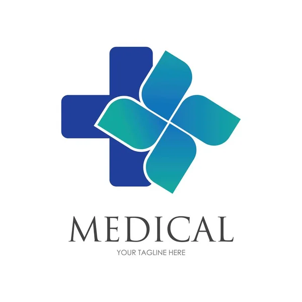 Υγεία Ιατρικό Λογότυπο Πρότυπο Διανυσματική Απεικόνιση Σχεδιασμό — Διανυσματικό Αρχείο