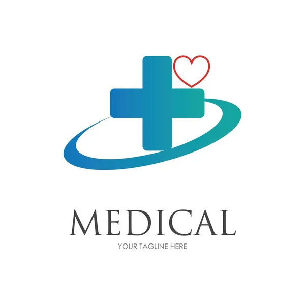 Gezondheid Medische Logo Template Vector Illustratie Ontwerp — Stockvector