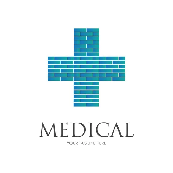 Hälsa Medicinsk Logotyp Mall Vektor Illustration Design — Stock vektor