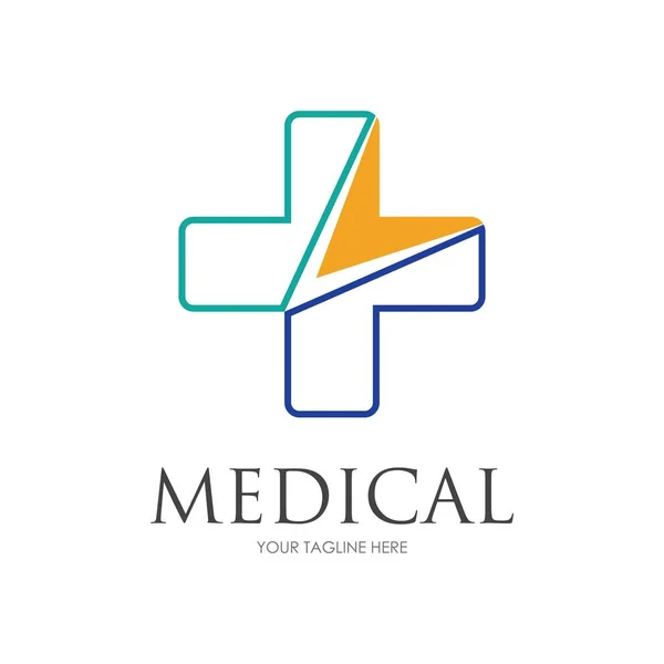 Salud Medical Logo Plantilla Vector Ilustración Diseño — Archivo Imágenes Vectoriales