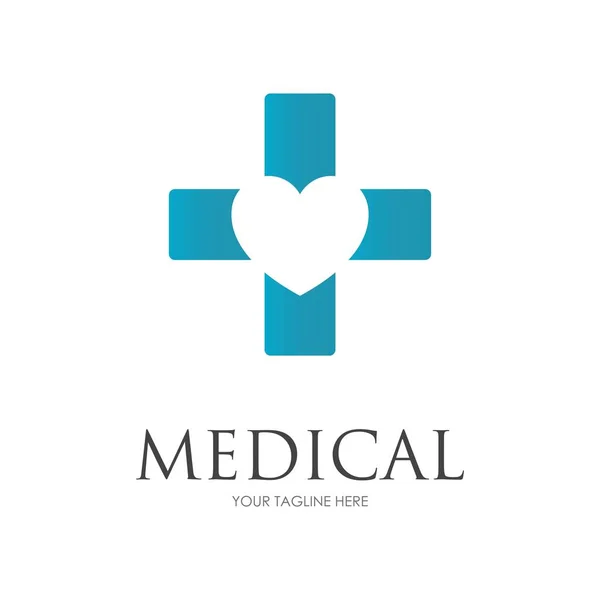 Hälsa Medicinsk Logotyp Mall Vektor Illustration Design — Stock vektor