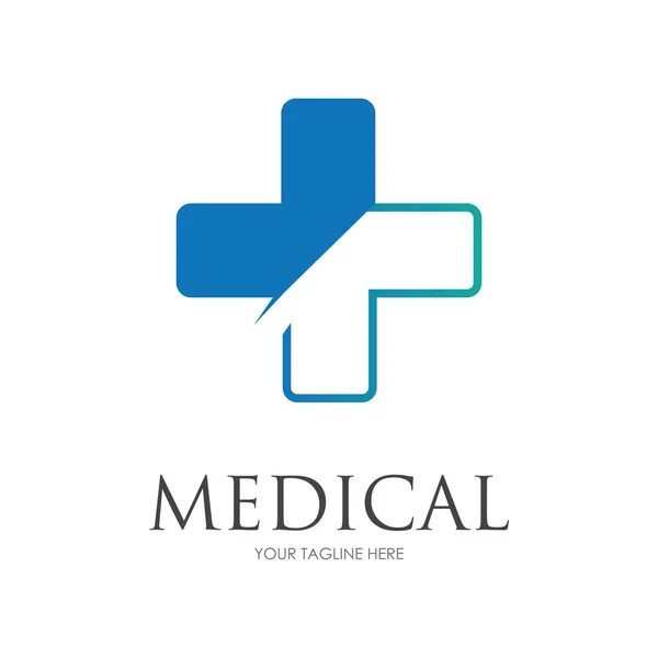 Hälsa Medicinsk Logotyp Mall Vektor Illustration Design — Stock vektor