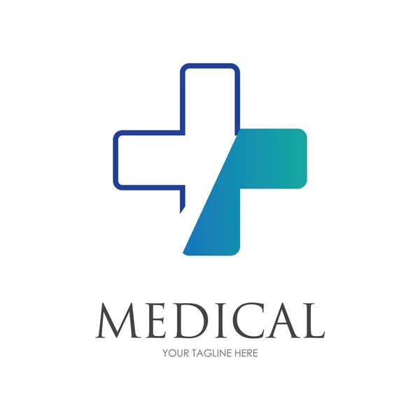 Hälsa Medicinsk Logotyp Mall Vektor Illustration Design — Stock vektor