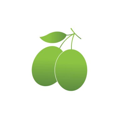 Zeytin logosu şablon vektör resimleme tasarımı