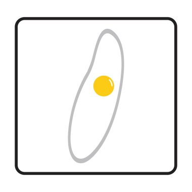 Omlet ikonu. Yumurta simgesi vektör illüstrasyonu
