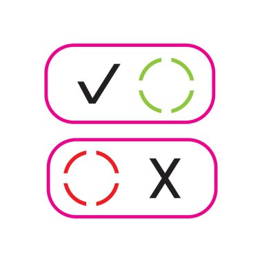 Kapalı Düğme Simgesi Vektör Tasarım İllüstrasyonunda