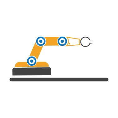 Endüstriyel mekanik robot kol vektör simgeleri