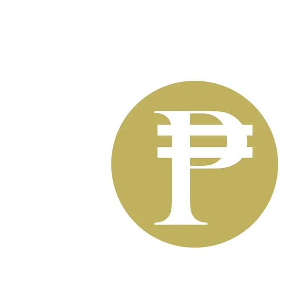 Philippines Symbole Devise Bancaire Icône Vectorielle Peso — Image vectorielle