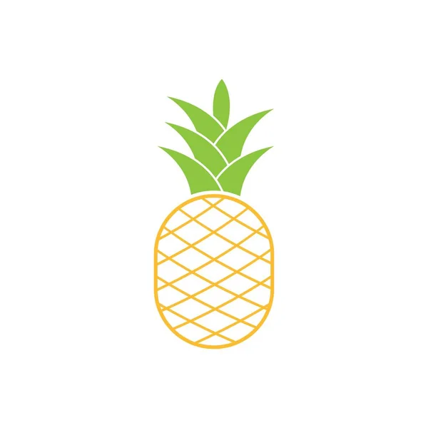 Illustration Vectorielle Des Fruits Tropicaux Ananas — Image vectorielle