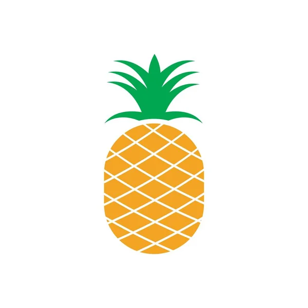 Piña Vector Frutas Tropicales Ilustración — Vector de stock