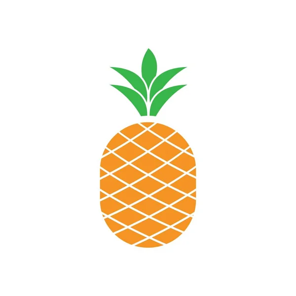 Illustration Vectorielle Des Fruits Tropicaux Ananas — Image vectorielle