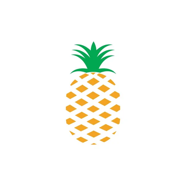 Ananas Tropikal Meyve Vektörü Llüstrasyonu — Stok Vektör