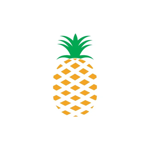 Piña Vector Frutas Tropicales Ilustración — Vector de stock