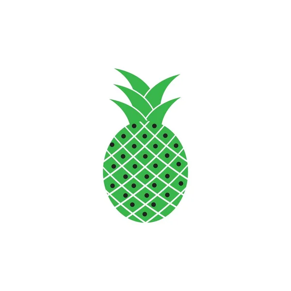 Piña Vector Frutas Tropicales Ilustración — Vector de stock