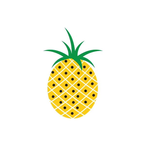 Piña Vector Frutas Tropicales Ilustración — Vector de stock