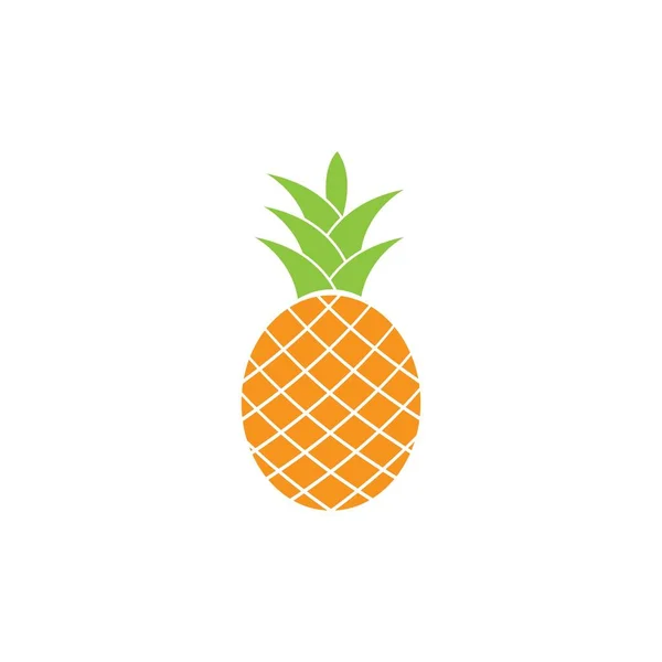 Piña Vector Frutas Tropicales Ilustración — Vector de stock