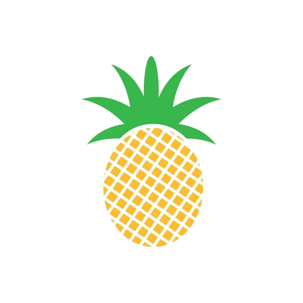 Piña Vector Frutas Tropicales Ilustración — Vector de stock