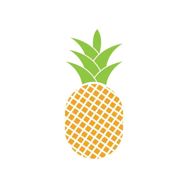 Piña Vector Frutas Tropicales Ilustración — Vector de stock