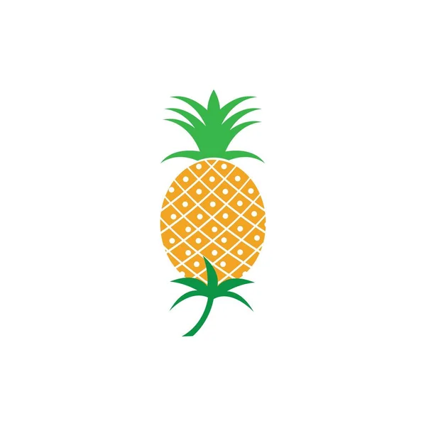 Piña Vector Frutas Tropicales Ilustración — Vector de stock