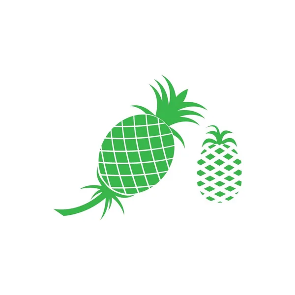 Ilustração Vetor Frutas Tropicais Abacaxi — Vetor de Stock
