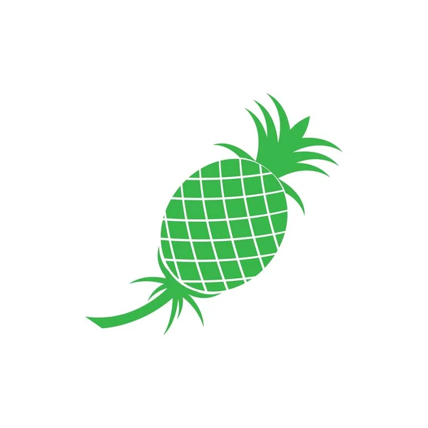 菠萝热带水果病媒示范 — 图库矢量图片