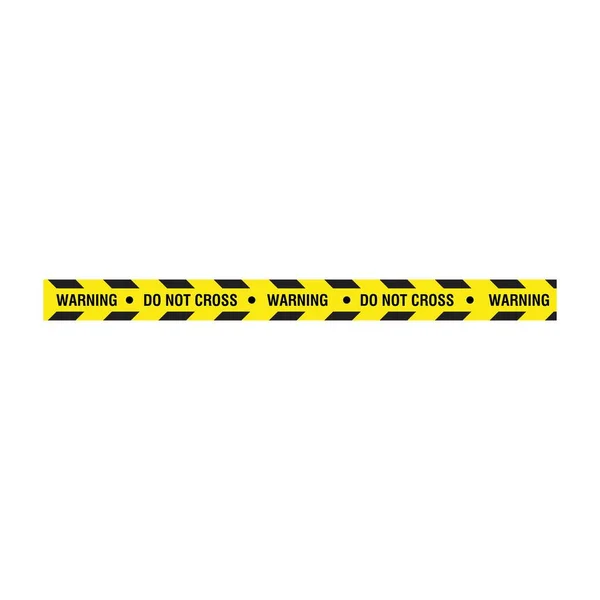 Preto Amarelo Policial Stripe Vector Ilustração Design — Vetor de Stock