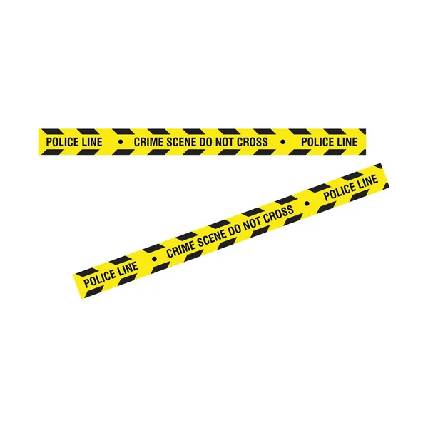 黑黄相间的警察条纹矢量图解设计 — 图库矢量图片