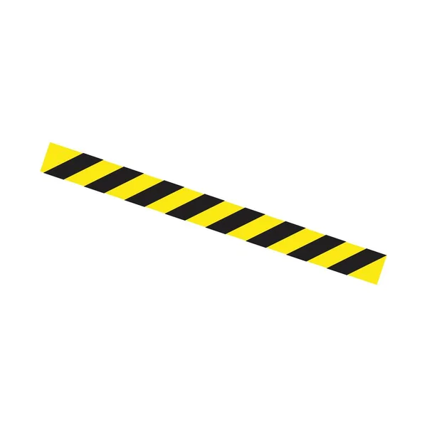 Black Yellow Police Stripe Vector Illustration Design — Stock Vector