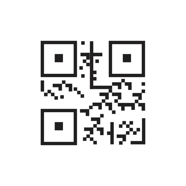 Піктограма Коду Ілюстрації Елементів Ідентифікації Векторний Знак Символ Моди — стоковий вектор