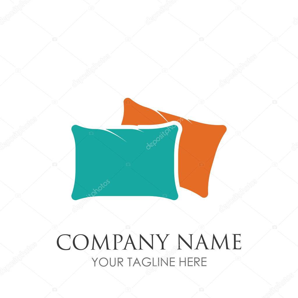 Pillow logo symbol vector illustration design templat