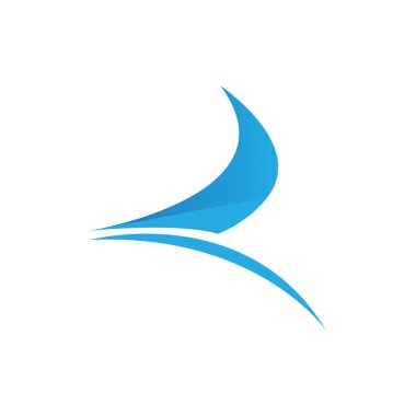 yelkenli logo vektör konsepti çizim şablonu