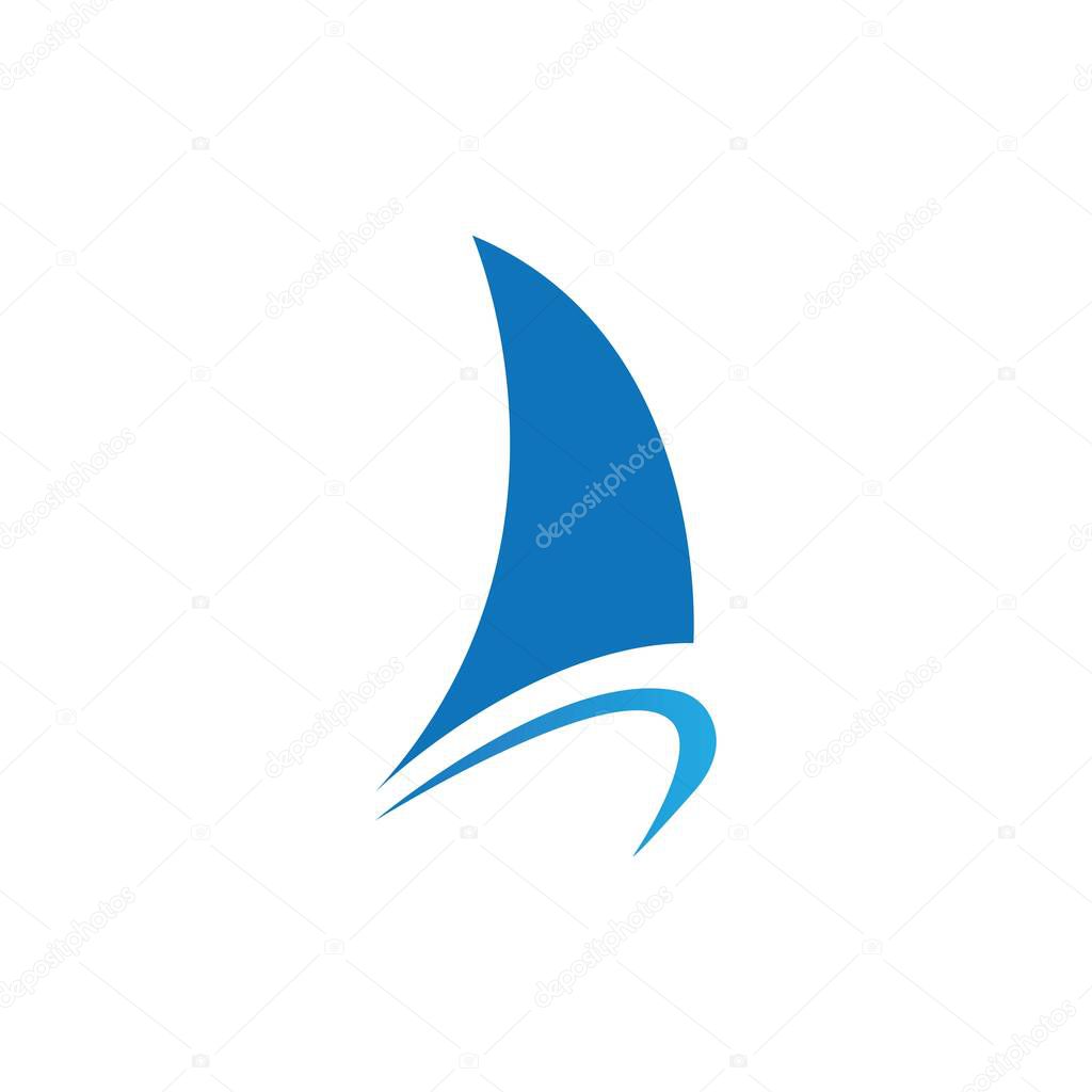 Sailing logo vector icon concept illustration design template