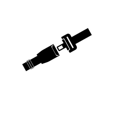 emniyet kemeri, rozet, vektör simgesi tasarım şablonu