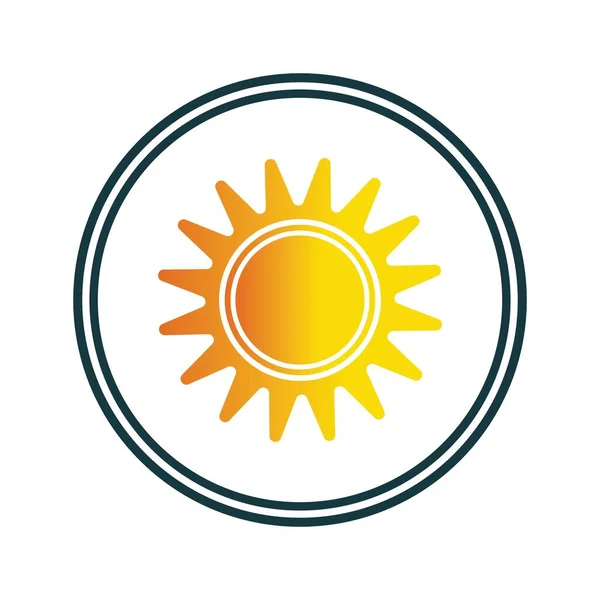 Sun Logo Vector Illustration Design — Stock Vector