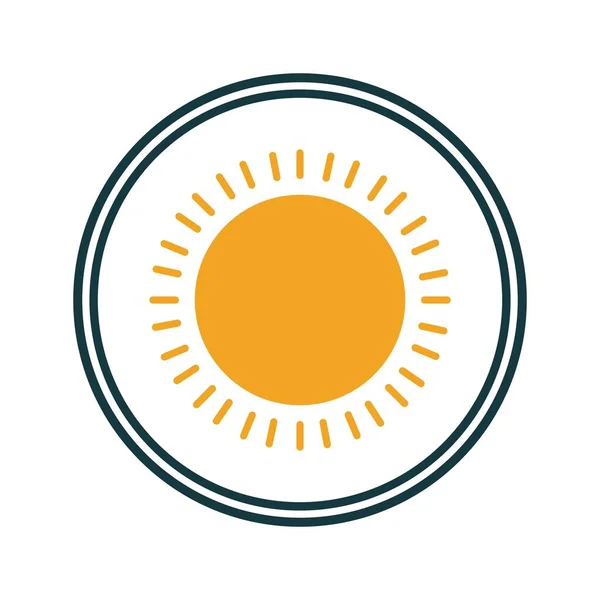 太阳标识矢量图解设计 — 图库矢量图片