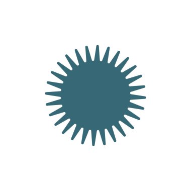 bakteriler, mikroplar ve virüsler logo vektör çizim şablonu