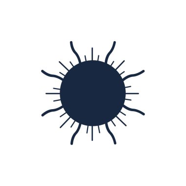 bakteriler, mikroplar ve virüsler logo vektör çizim şablonu