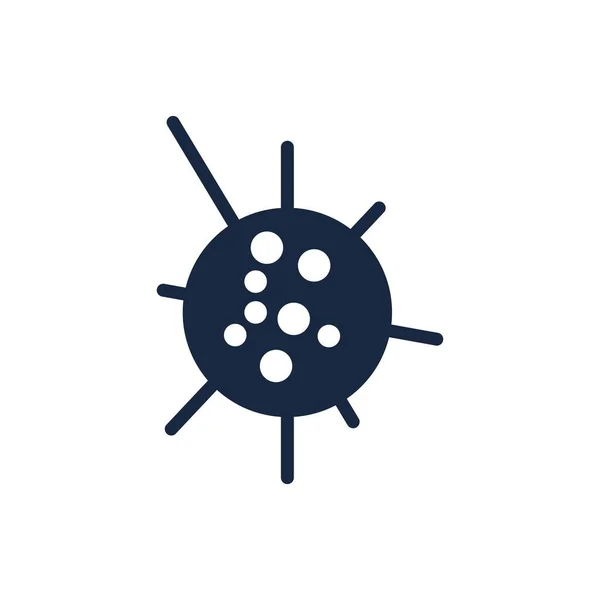 Βακτηρίδια Μικρόβια Και Ιούς Λογότυπο Εικονογράφηση Εικονίδιο Πρότυπο Σχεδιασμού — Διανυσματικό Αρχείο