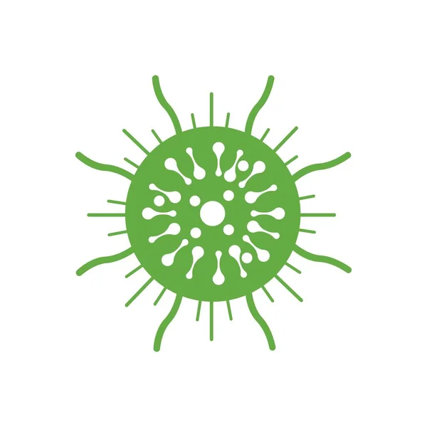 Bakterien Mikroben Und Viren Logo Vektor Symbol Illustration Design Vorlage — Stockvektor