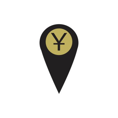 Yuan china para vektör çizim şablonu - vektör