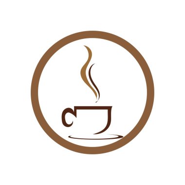 Creative Coffee Cup logo şablonu vektör simgesi - Vektör