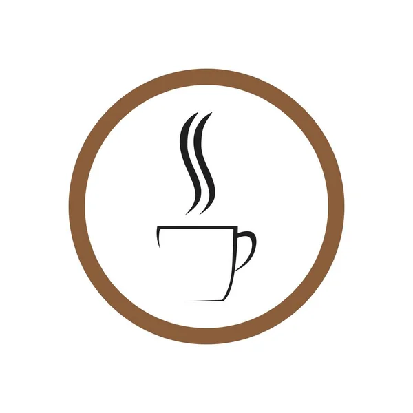 Креативний Шаблон Логотипу Чашки Кави Векторна Іконка — стоковий вектор