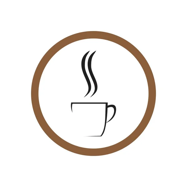 Creativo Taza Café Logotipo Plantilla Vector Icono Vector — Archivo Imágenes Vectoriales