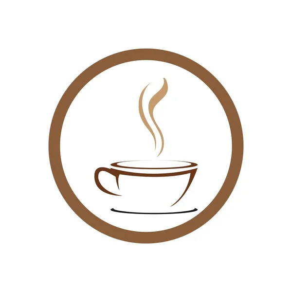 Logo Kopi Kreatif Ikon Vektor Template Vektor - Stok Vektor