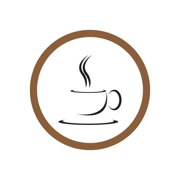 Logo Kopi Kreatif Ikon Vektor Template Vektor - Stok Vektor