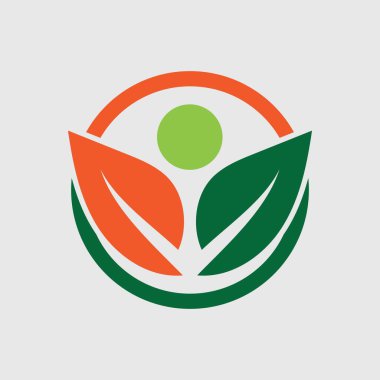 Yeşil yaprak ekoloji doğa eleman vektör logolar