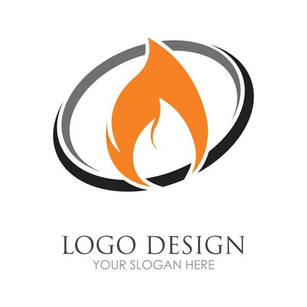 Дизайн Ілюстрації Вогняного Логотипу — стоковий вектор