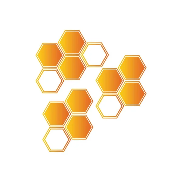 Honeycomb Logotyp Illustration Design Mall — Stock vektor